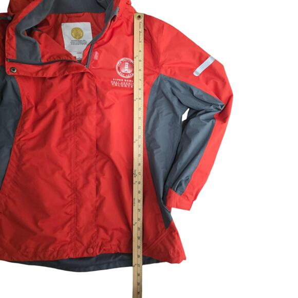 Super Bowl 50 San Francisco Bay Area Volunteer Jacket Red Windbreaker Large Rare - Picture 8 of 8